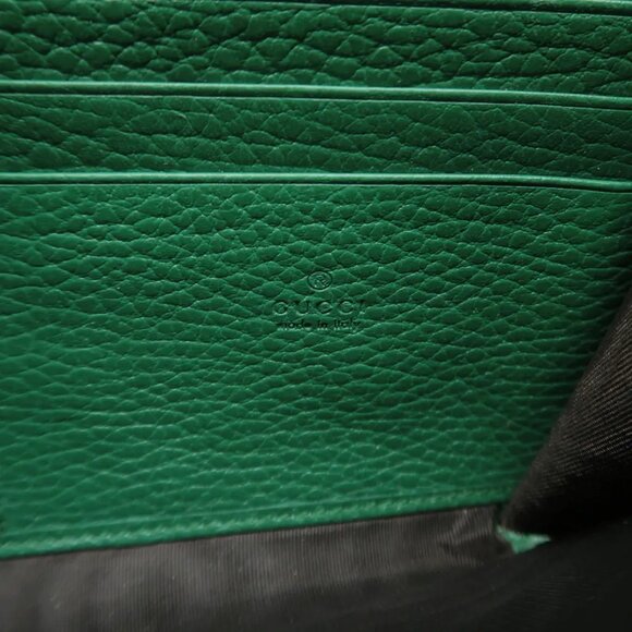 100% Authentic GUCCI Dionysus Green Leather Shoulder Bag - Picture 11 of 12